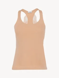 Nude Cotton Vest Top