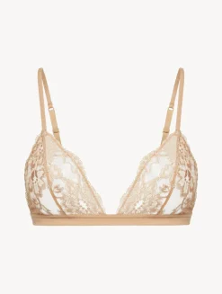 Nude Lace Triangle Bra
