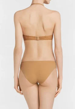Nude Lycra Underwired Bra With Chantilly Lace