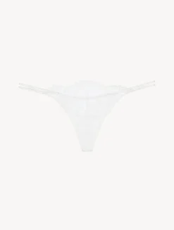 Off-white Leavers Lace Thong