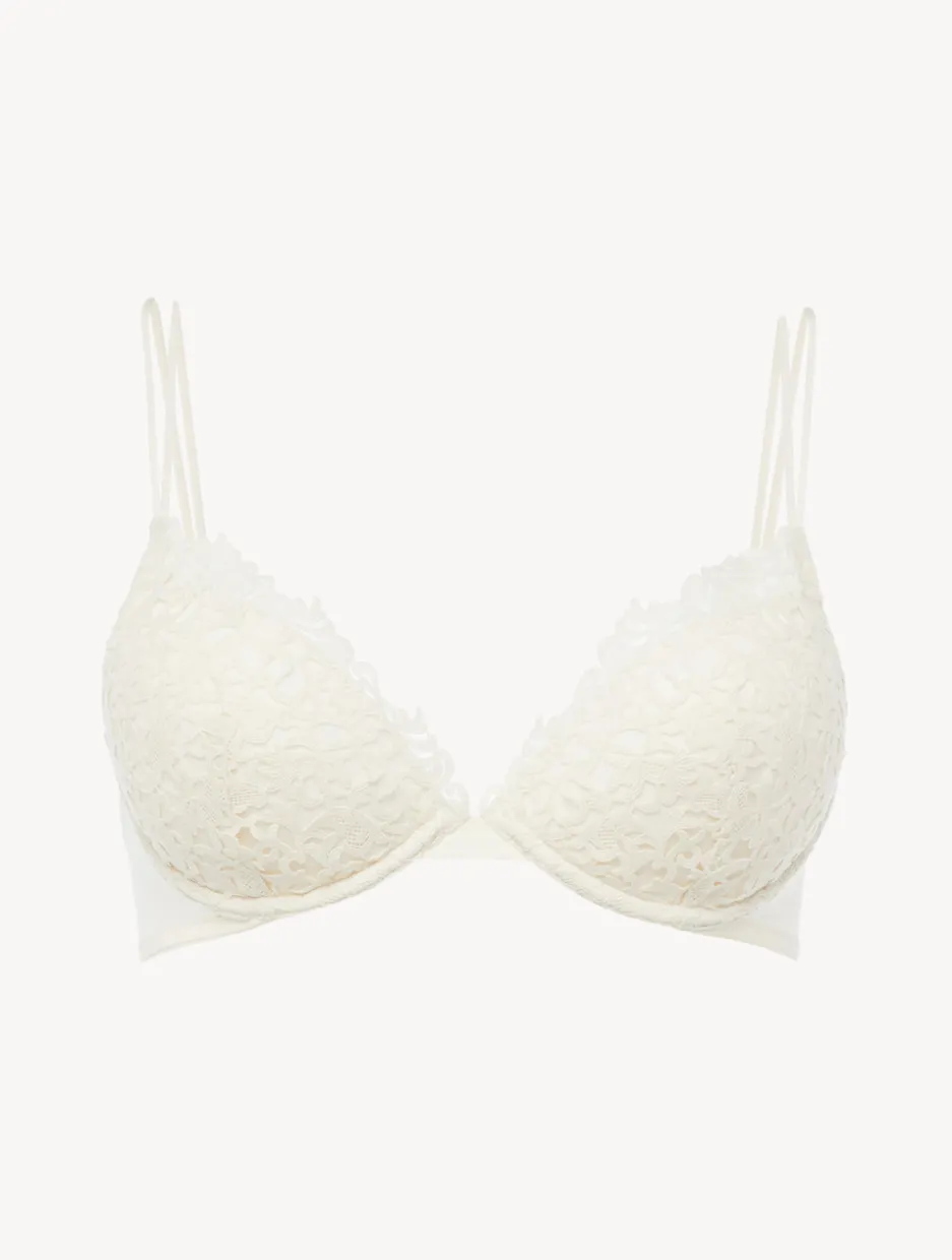 Off-white Macramé Push-up Bra