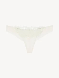 Off-white Thong With Macramé