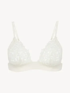 Off-white Triangle Bra With Macramé
