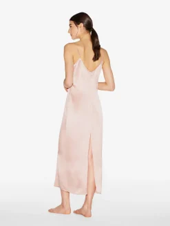Powder Pink Silk Long Slip