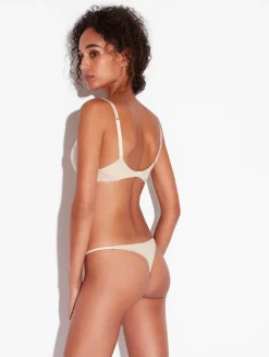 Push Up Bra In Halo And Ivory Nude With Embroidered Tulle