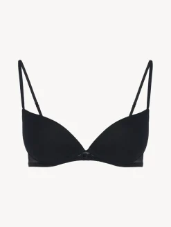 Push-up Bra In Black Stretch Tulle
