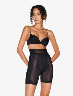 Push-up Bra In Black Stretch Tulle