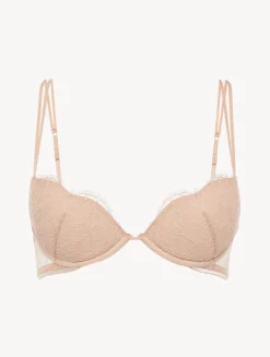Push-up Bra With Lace In Oak Blush