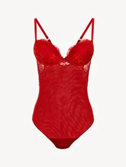 Red Lace Bodysuit