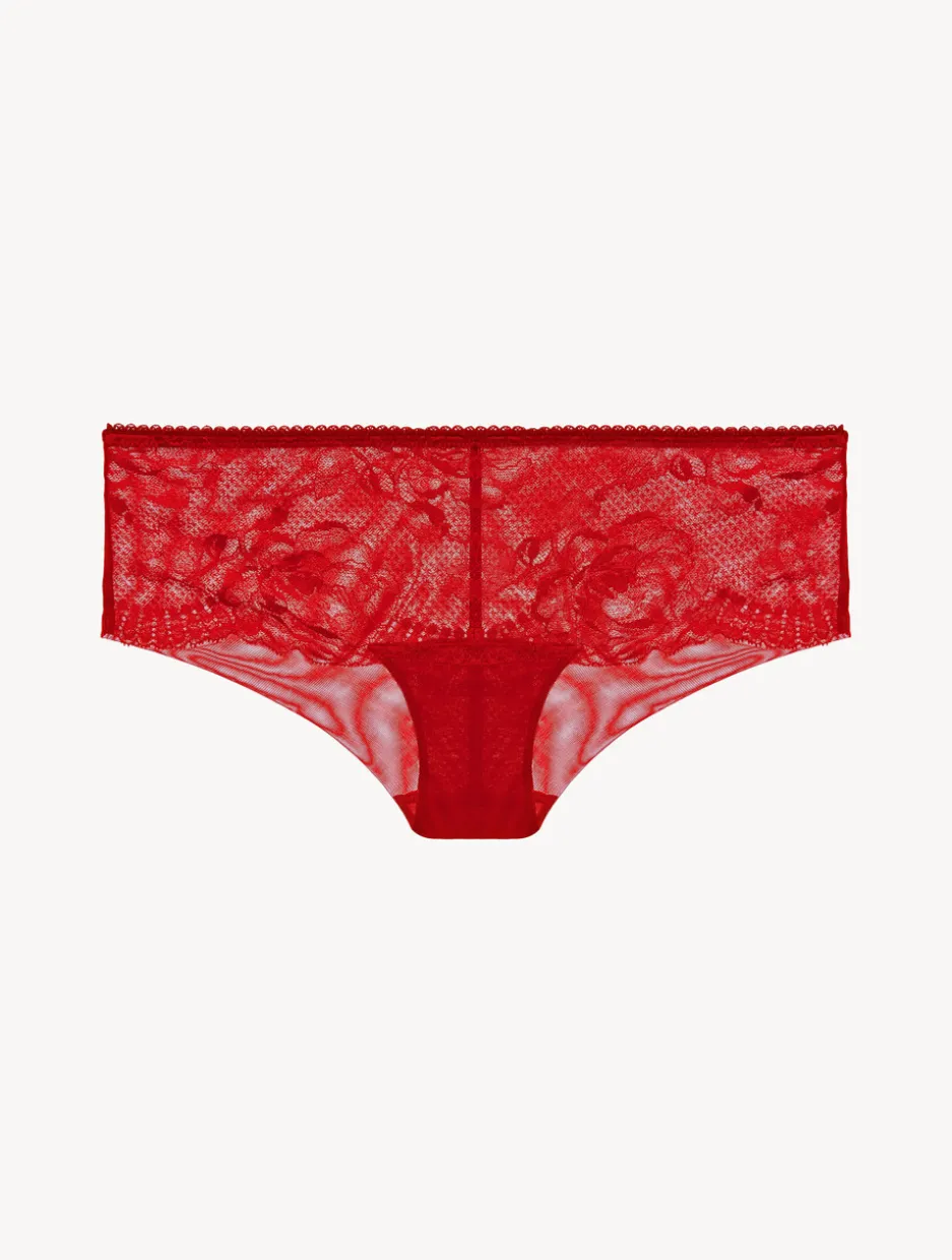 Red Lace Boyshort Brief