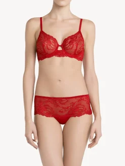 Red Lace Boyshort Brief