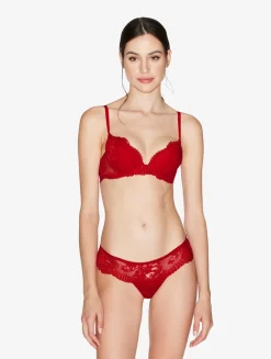 Red Lace Push-up Bra