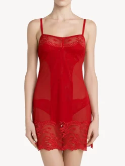 Red Lace Slip