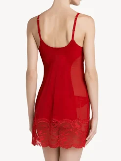 Red Lace Slip