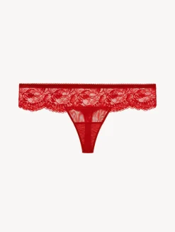 Red Lace Thong