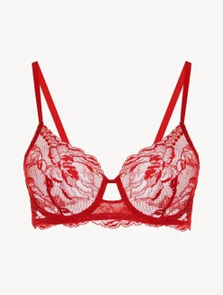 Red Lace Underwired Bra