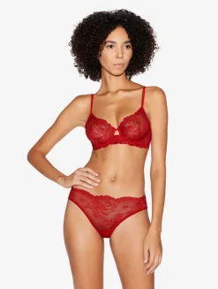 Red Lace Underwired Bra