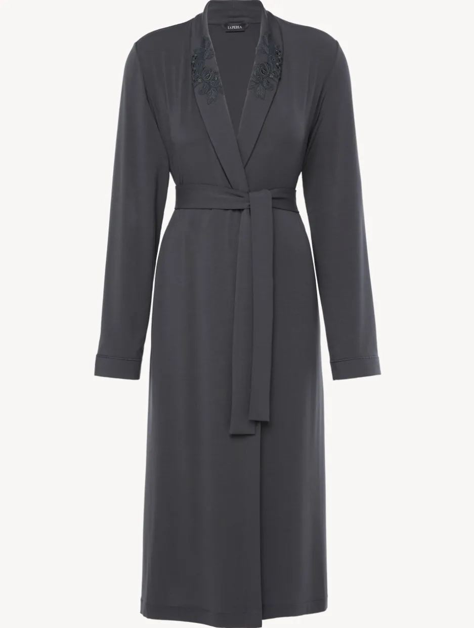 Robe In Charcoal Grey