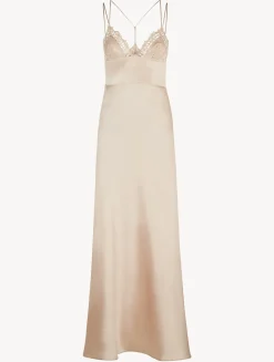 Rose Beige Long Night Dress