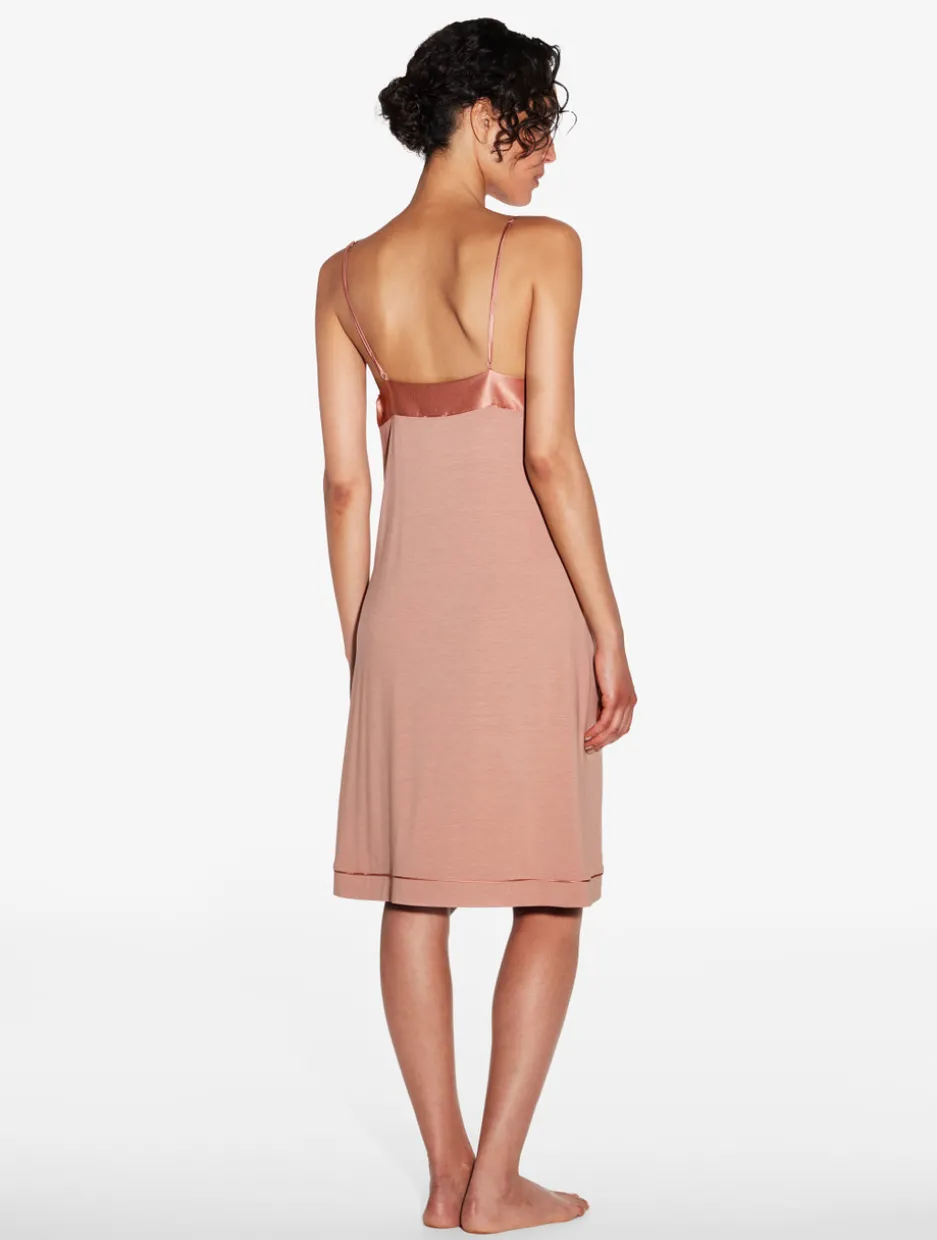 Short Nightdress In Blush Clay
