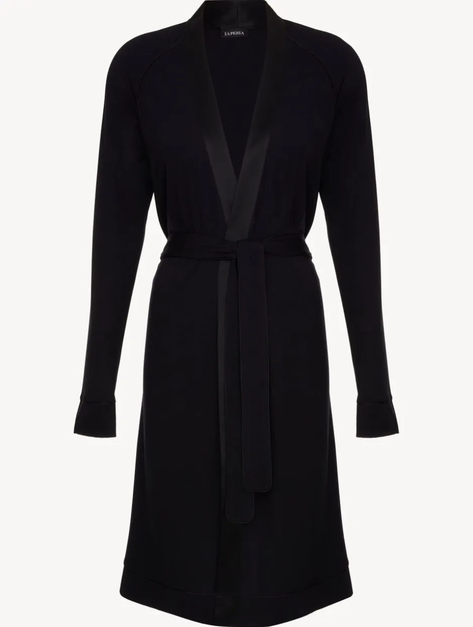 Short Robe In Onyx