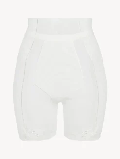 Shorts In Off-white Stretch Tulle