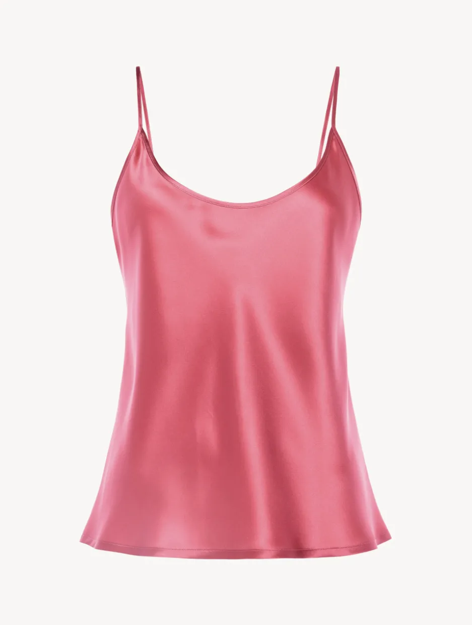 Silk Camisole In Wild Orchid