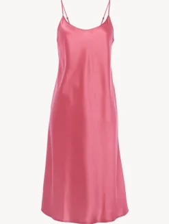 Silk Midi Nightdress In Wild Orchid