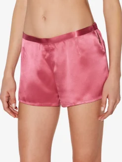Silk Shorts In Wild Orchid