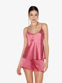 Silk Shorts In Wild Orchid