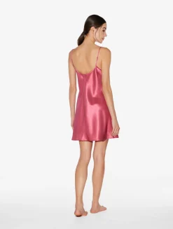 Silk Slip Dress In Wild Orchid