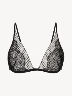 Triangle Bra With Leavers Lace