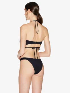 Trikini In Black With Beading