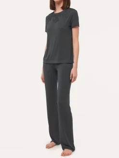 T-shirt In Charcoal Grey