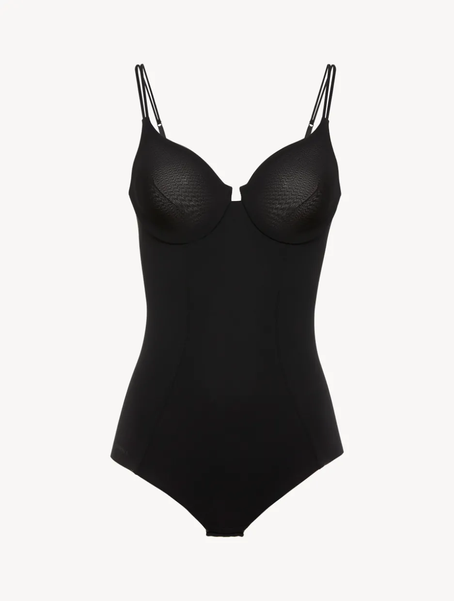 Underwired Bodysuit In Black