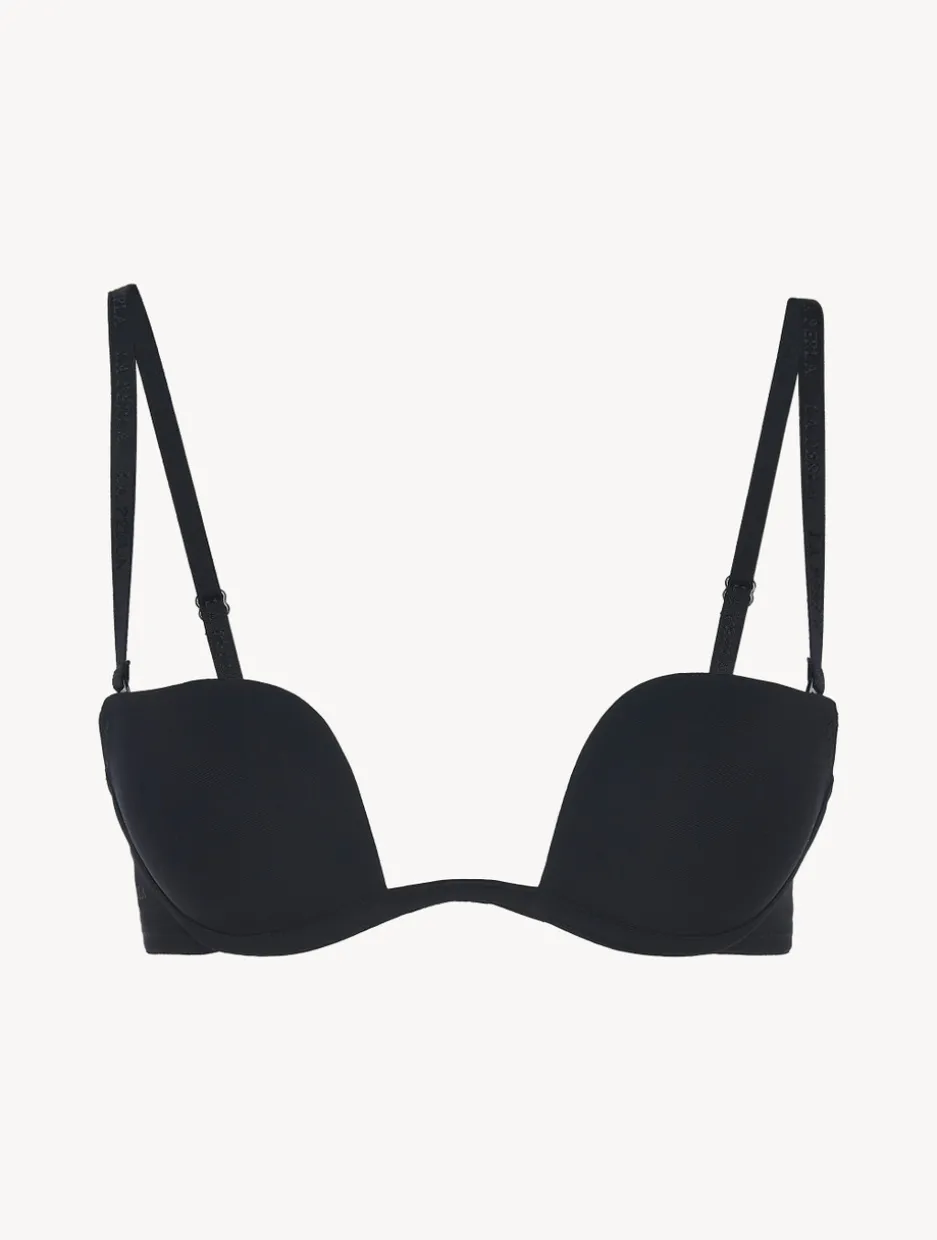 Underwired Push-up Multiway Bra In Black