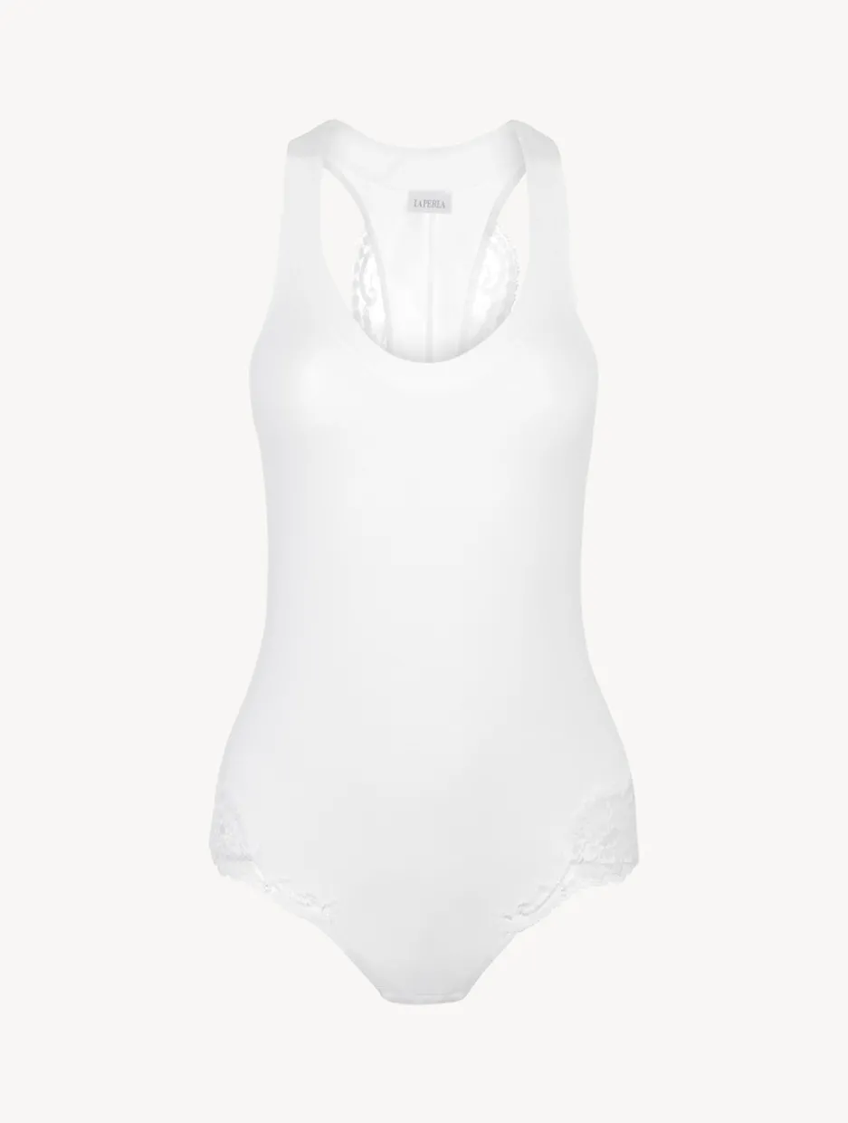 White Cotton Bodysuit