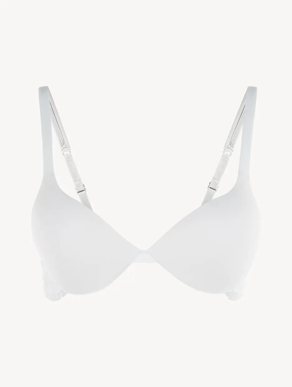 White Cotton Push-up Bra