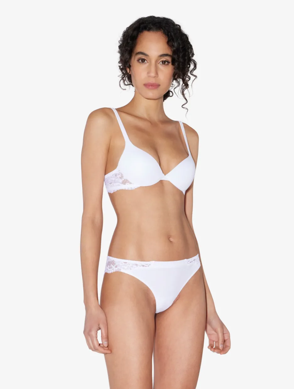 White Cotton Push-up Bra