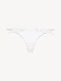 White Cotton Thong