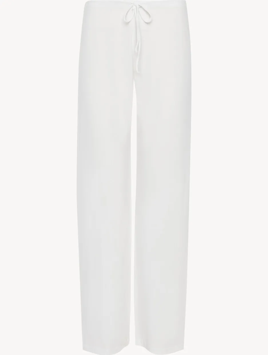 White Cotton Trousers