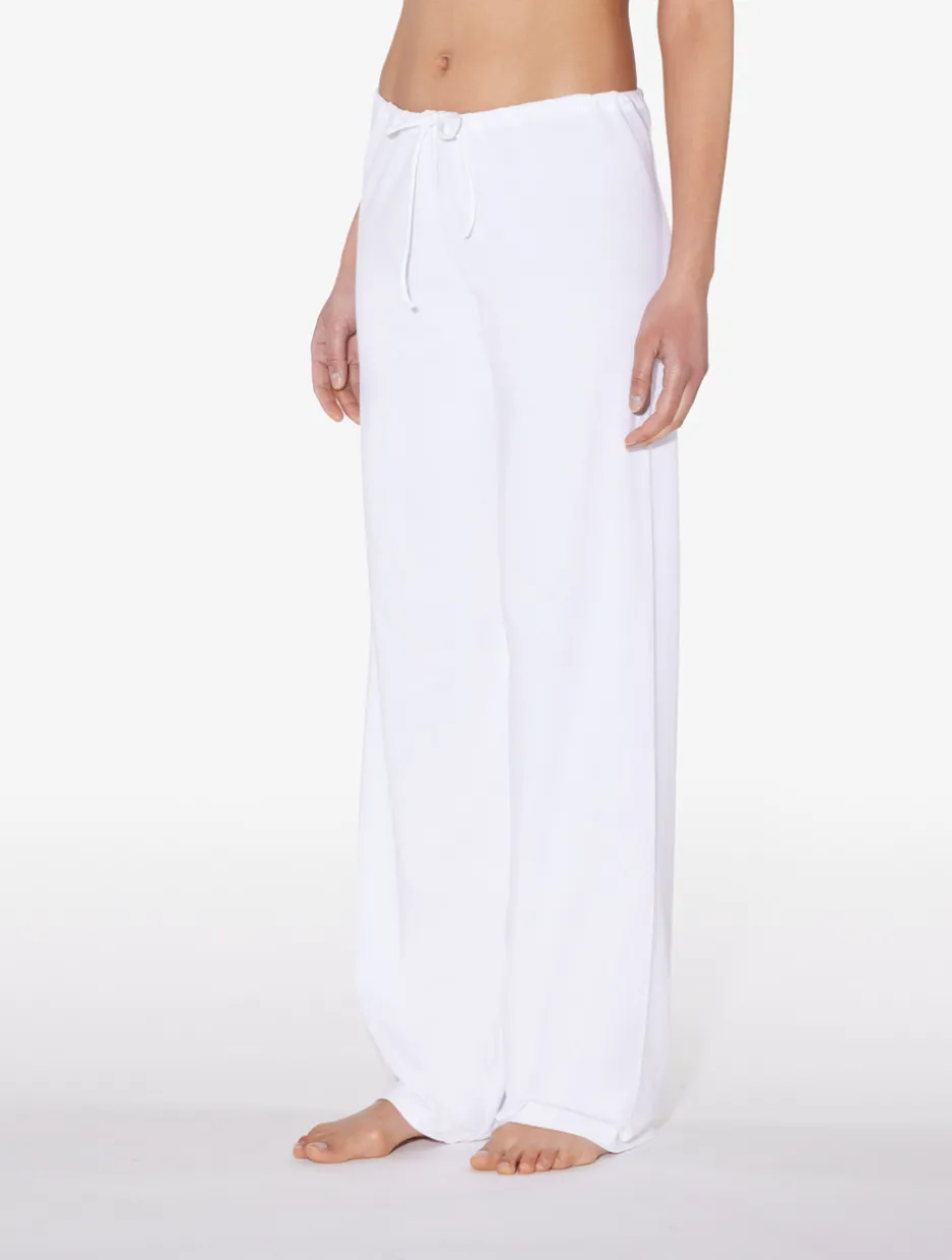 White Cotton Trousers