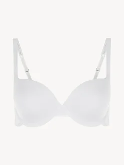 White Cotton T-shirt Bra
