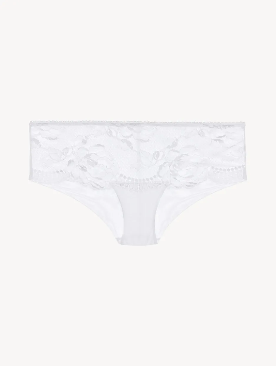 White Lace Boyshort Brief