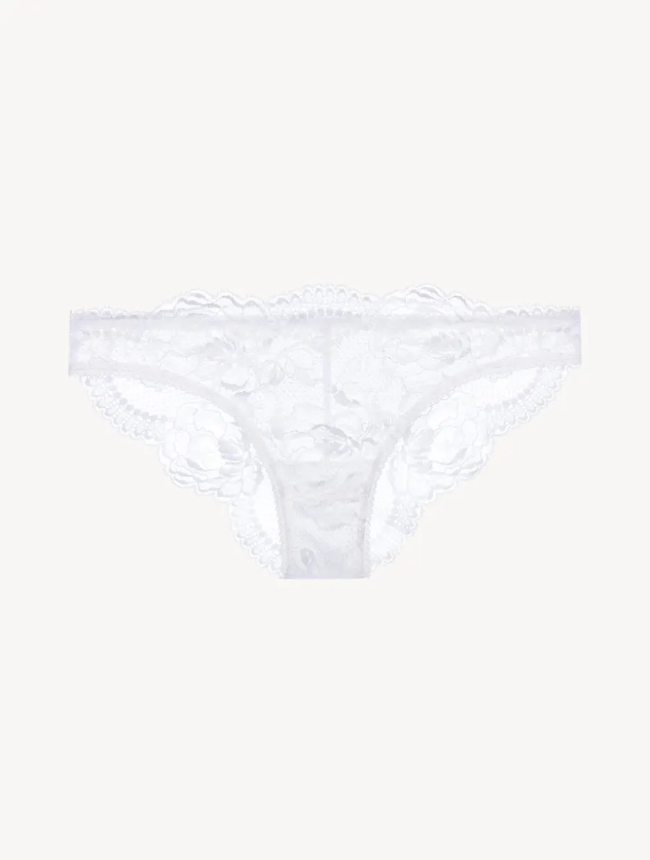 White Lace Brazilian Briefs