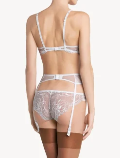 White Lace Suspender Belt