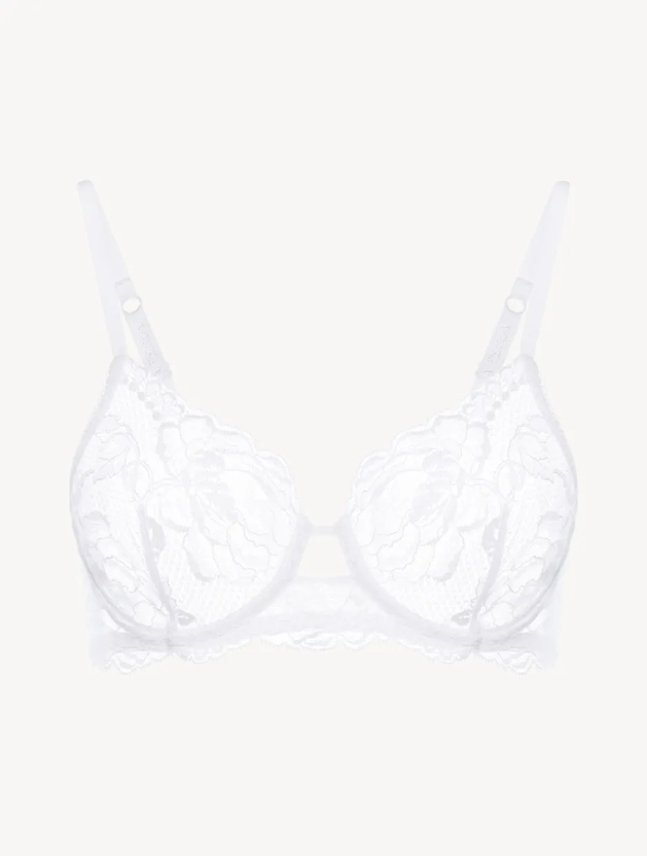 White Lace Underwired Bra