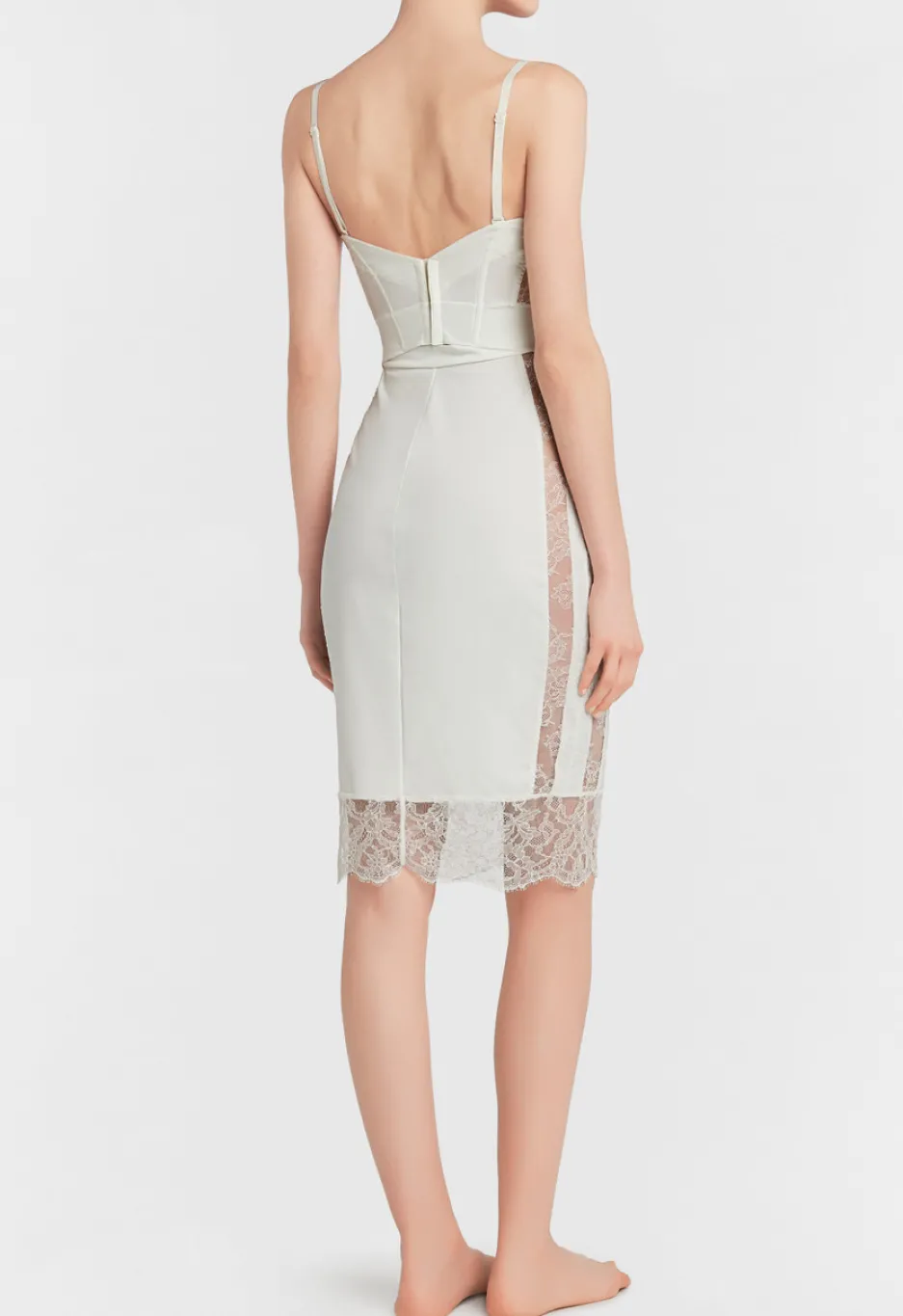 White Padded Underwired Dress