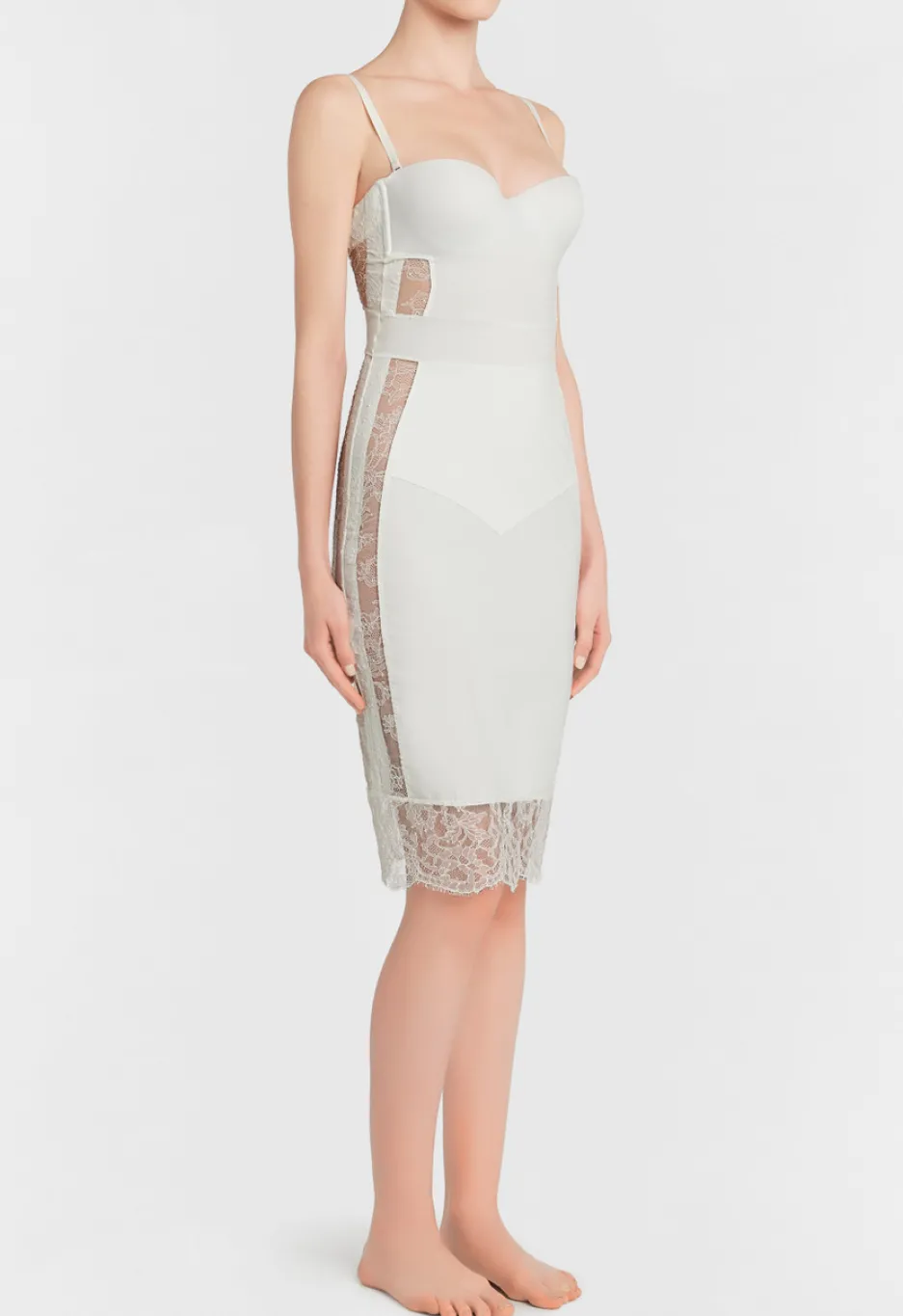 White Padded Underwired Dress