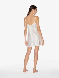White Silk Short Slip